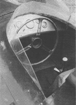 Cockpit des Whitehead Monoposto